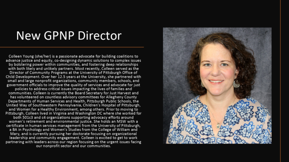 March 1st Call for Community Solutions Digest: Incoming GPNP Director and Advocacy with PANO