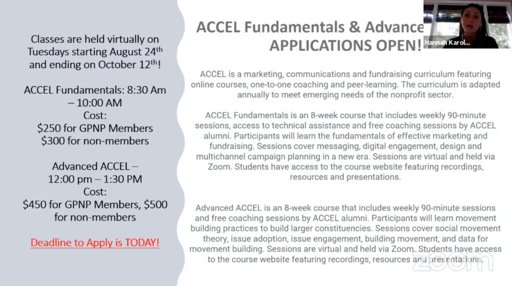 Academy for Cause and Community Engagement Leadership (ACCEL) Slide