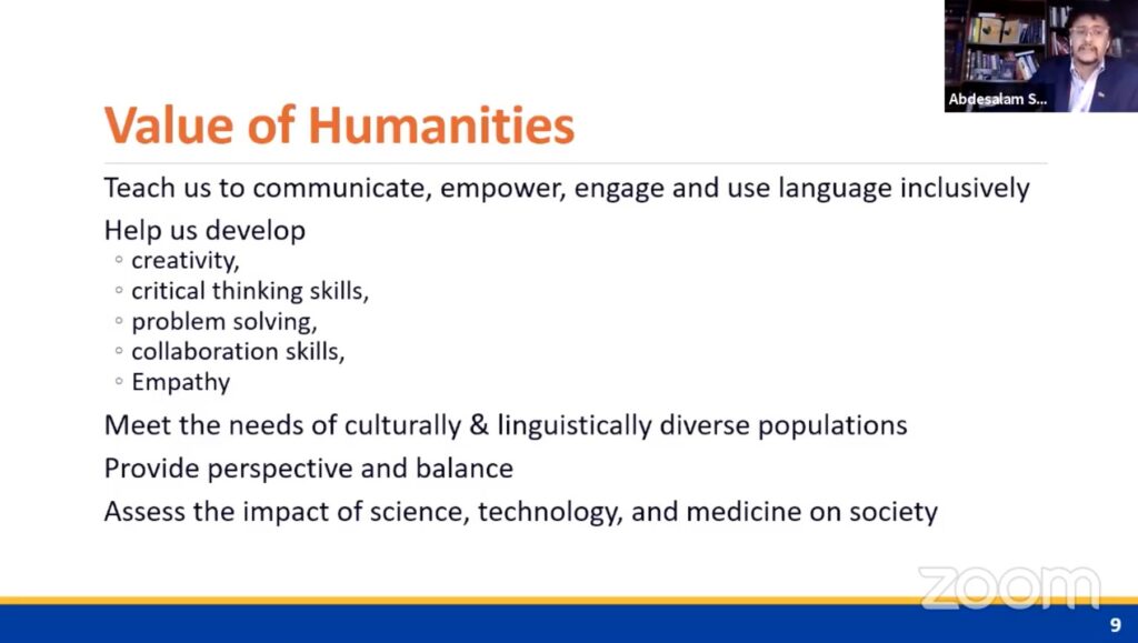 Value of Humanities Slide 