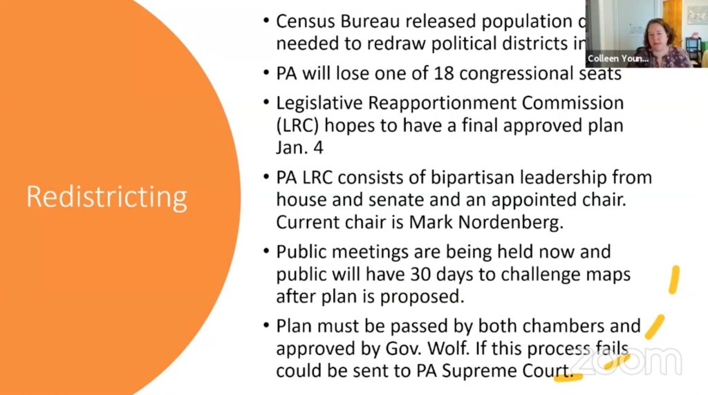 PA Redistricting and census updates 