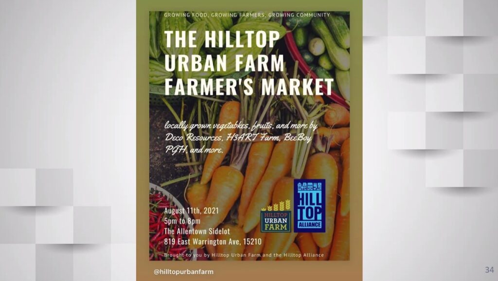 The HillTop Urban Farm Farmer's Market Slide